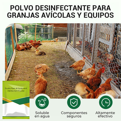 100 g Polvo Desinfectante para Granjas Avícolas y Equipos