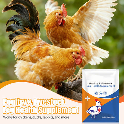 Suplemento para la salud de las patas en aves de corral y ganado